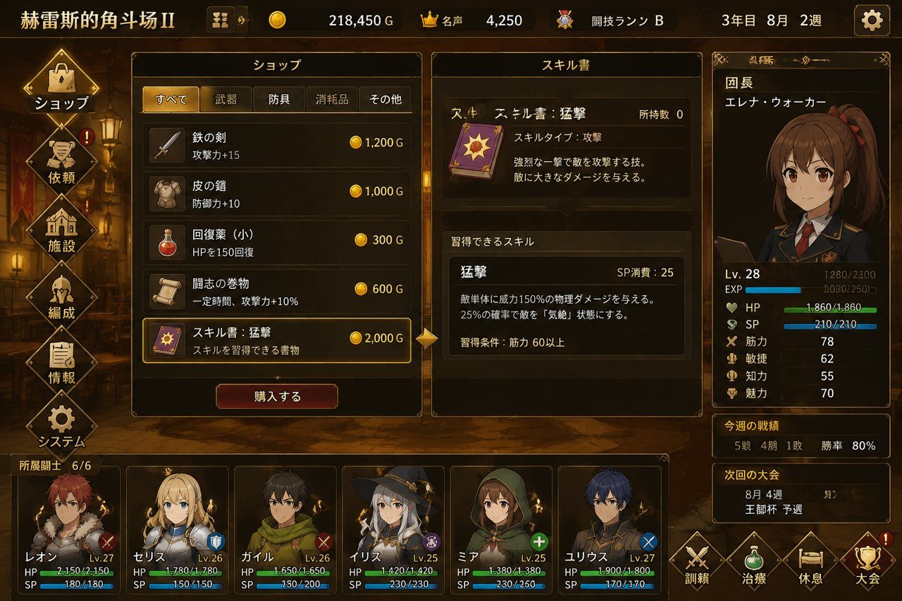 赫雷斯的角斗场Ⅱ 技能搭配 资料图 3